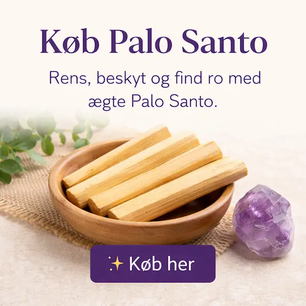 &AElig;gte Palo Santo tr&aelig; til rensning og spiritualitet med teksten k&oslash;b palo santo