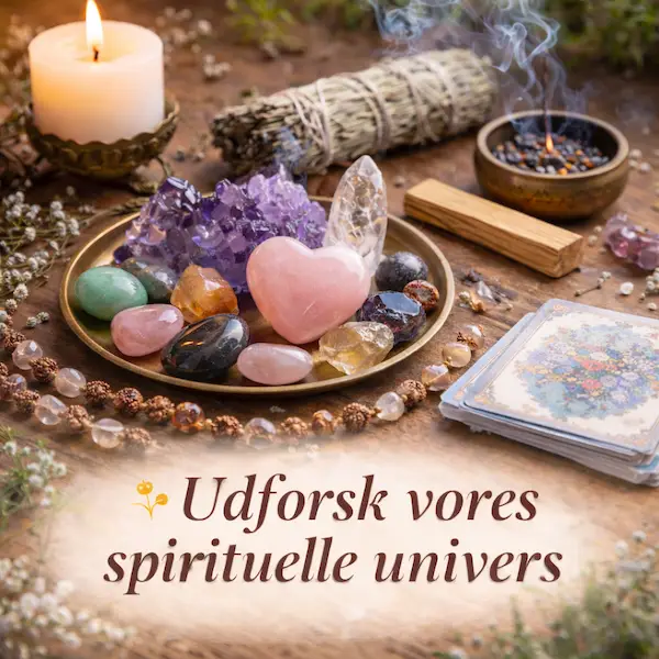 Krystaller, r&oslash;gelse og spirituelle produkter fra Gaia Sten & Krystaller webshop
