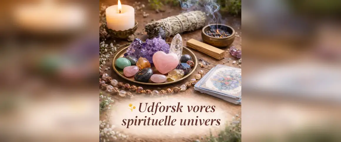 Krystaller, r&oslash;gelse og spirituelle produkter fra Gaia Sten & Krystaller webshop