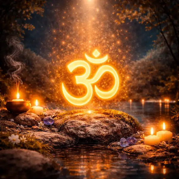 om aum symbol spirituel betydning meditation indre ro og universets lyd