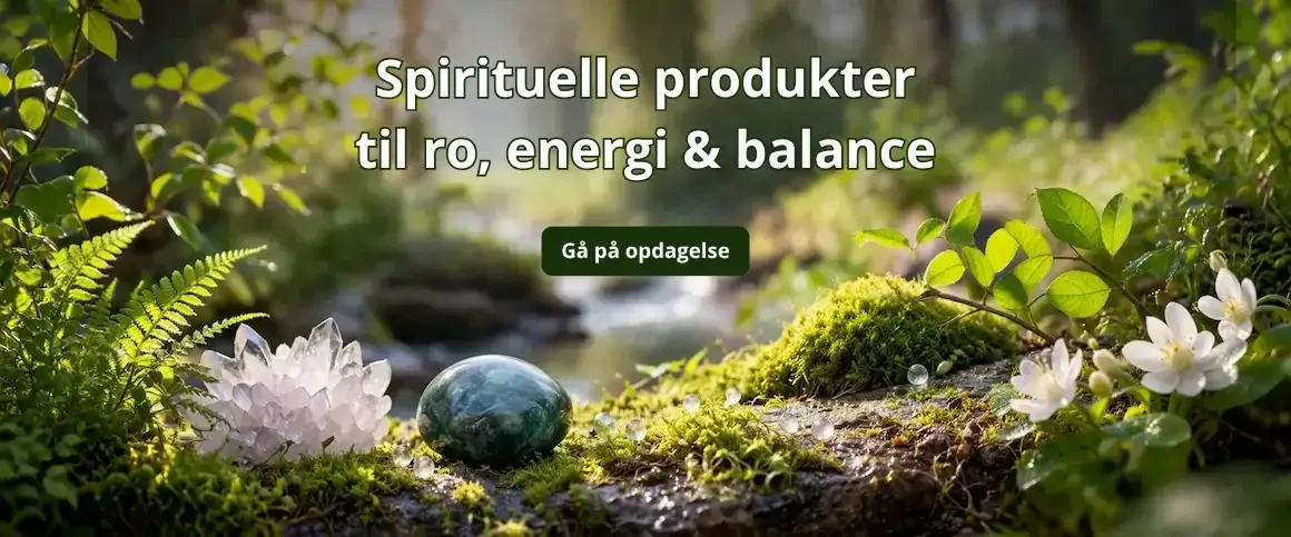 Spirituelle produkter med r� rosenkvarts og sort turmalin i natur &ndash; sten og krystaller til ro, energi og balance