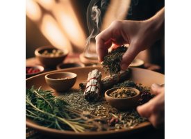 Billede af urter til ceremonier mm.