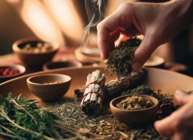 Billede af urter til ceremonier mm.