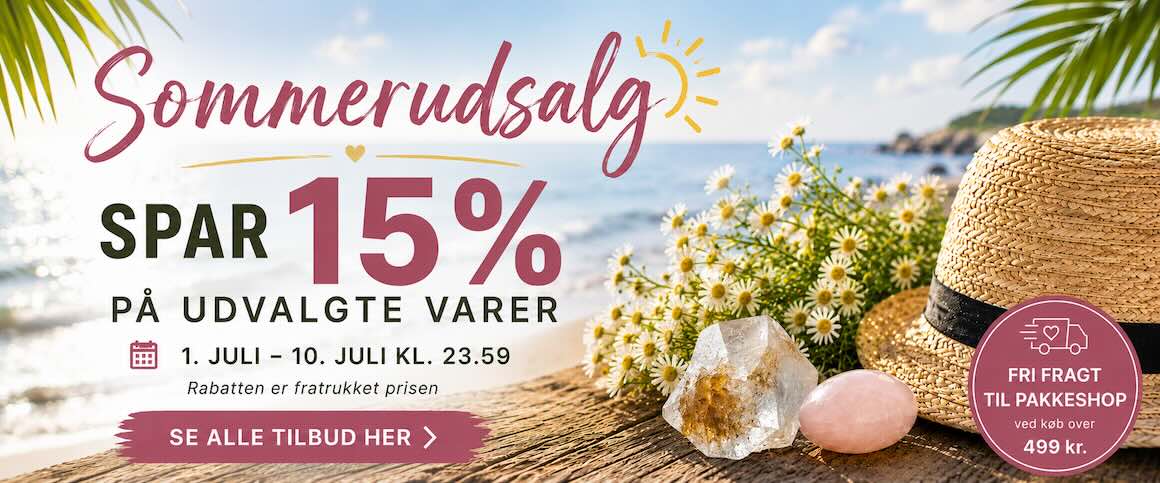 S&aring; er der 15% rabat hos gaia sten & krystaller