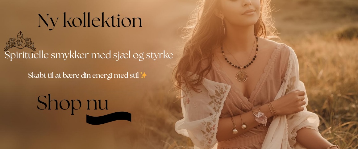 et banner der viser en præsentation af vores nye kollektion af stålsmykker