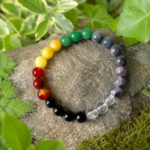7 Chakra Armb�nd | 8 mm Krystalperler