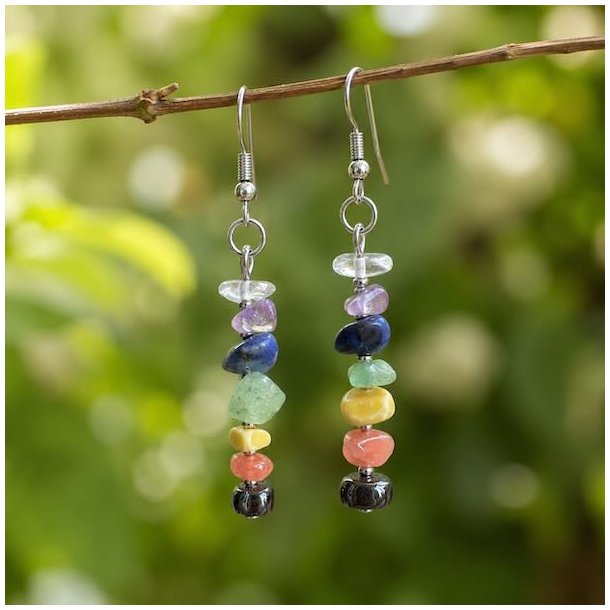 7 Chakra �reringe | �gte Krystaller &amp; Natursten