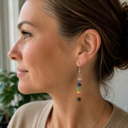 7 Chakra �reringe | �gte Krystaller &amp; Natursten