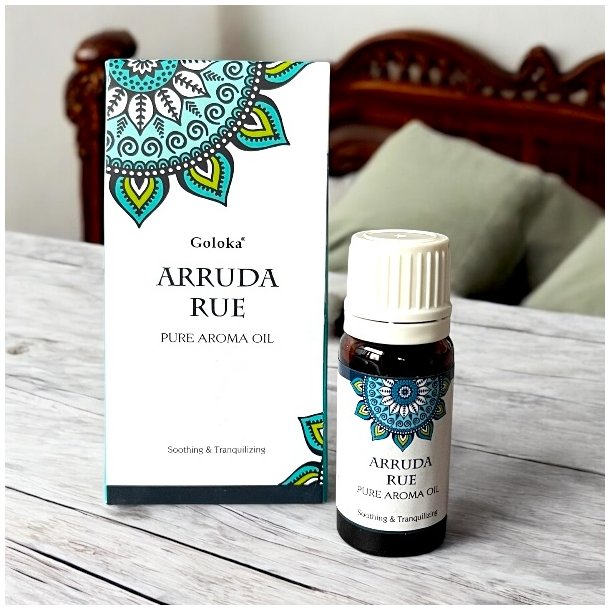 L�kker ren aromaolie med Arruda Rue, indhold 10 ml