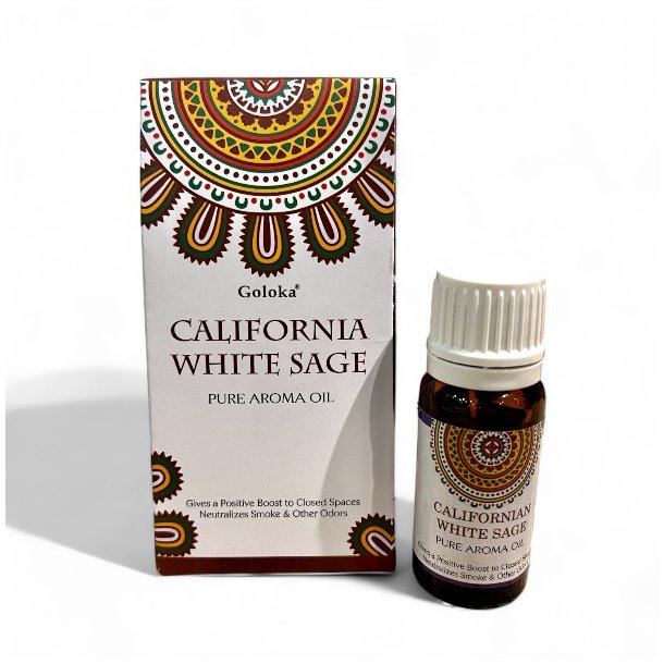 Lkker ren aromaolie med Califonisk hvid salvie, indhold 10 ml