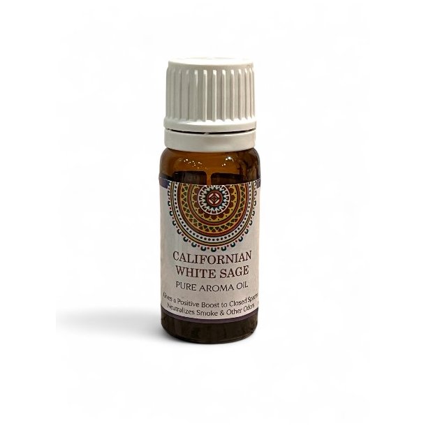 Lkker ren aromaolie med Califonisk hvid salvie, indhold 10 ml