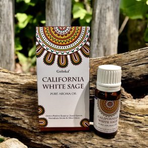 L�kker ren aromaolie med Califonisk hvid salvie, indhold 10 ml