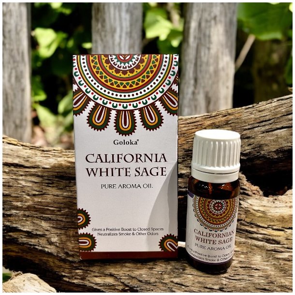 L�kker ren aromaolie med Califonisk hvid salvie, indhold 10 ml