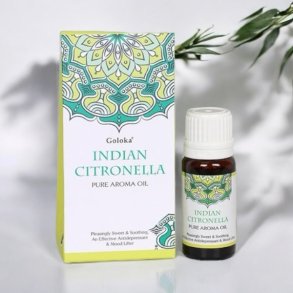 L�kker ren aromaolie med Indisk Citronella, indhold 10 ml