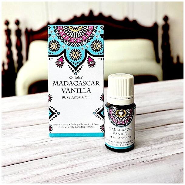 L�kker ren aromaolie med Madagascar Vanilla, indhold 10 ml