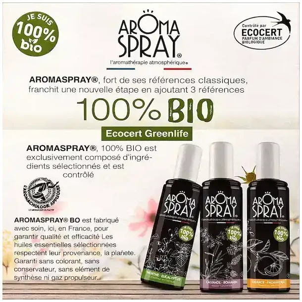 �kologisk Aromaspray Salvie &amp; Citronella � Beskyttelse, Friskhed &amp; Energetisk Rens | 100 ml