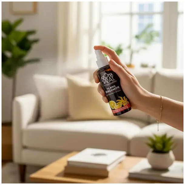 �kologisk Aromaspray Ylang Ylang &amp; Bergamot � Harmoni, Gl�de &amp; Energibalance | 100 ml