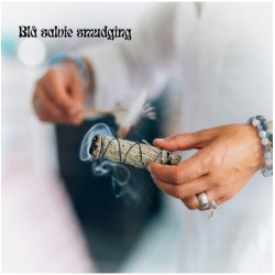 Bl� salvie smudge | M�l ca. 10,5 x 3,5 cm