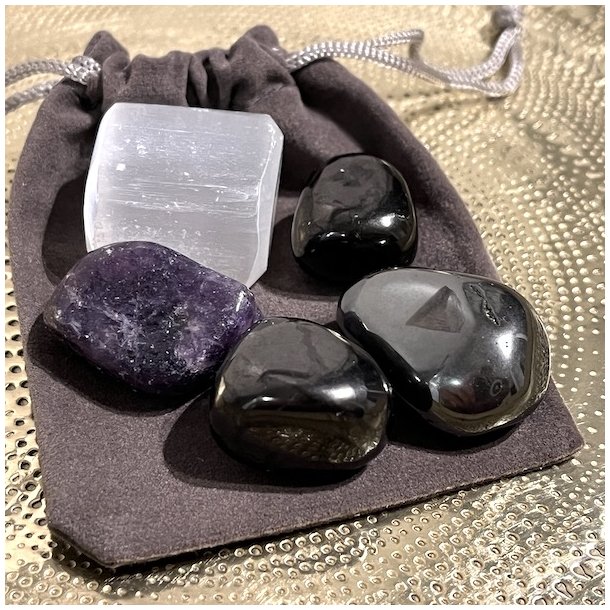 EMF Beskyttelseskrystalst, Beskyttelse mod Elektromagnetisk Strling,  Ml 2 - 3 cm