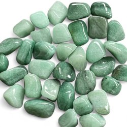 Grn aventurin lyse | lommesten | Ml ca. 2,5 - 3 cm (M)