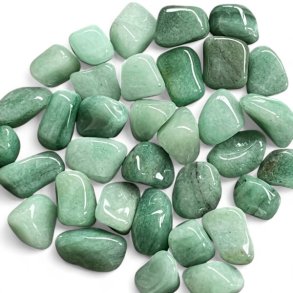 Grn aventurin lyse | lommesten | Ml ca. 2,5 - 3 cm (M)