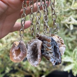 Nglering med agat geode