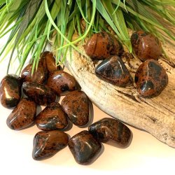 Mahognie obsidian | lommesten | Ml 3 - 4 cm 