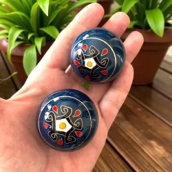 Bl Meridian/Baoding kugler 4 med klokke  afstressende og balancerende