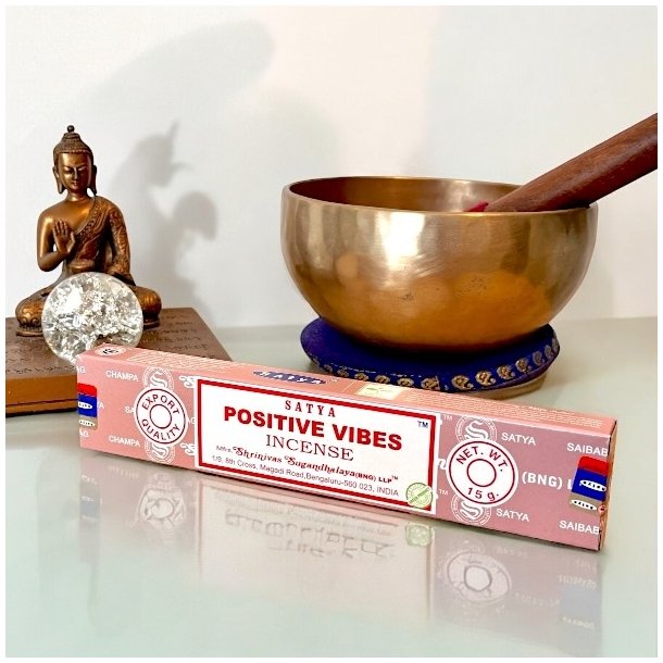 Satya Positive Vibes Rgelsespinde  Naturlig Duft til Meditation