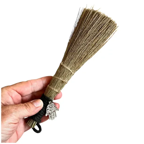Smudging-kost med Hamsahnd, Naturmaterialer  Ca. 20 cm til Renselse