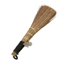 Smudging-kost med Hamsah�nd, Naturmaterialer � Ca. 20 cm til Renselse