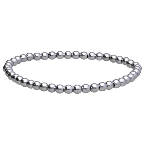 Terahertz armbnd 16,519 cm  5 mm perler  Energi &amp; beskyttelse