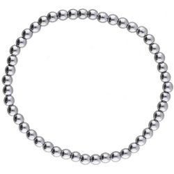 Terahertz armbnd 16,519 cm  5 mm perler  Energi &amp; beskyttelse