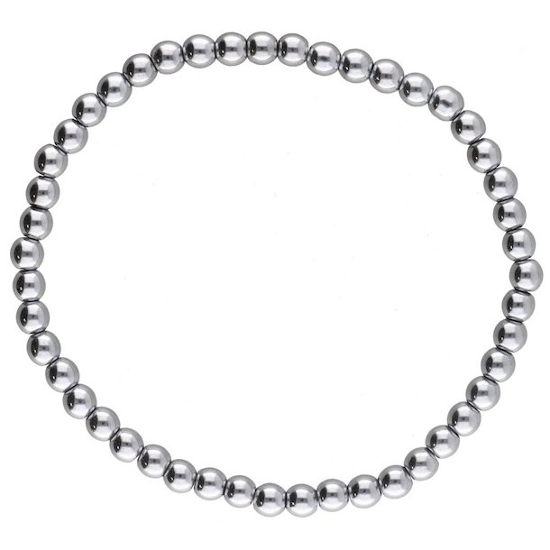 Terahertz armbnd 16,519 cm  5 mm perler  Energi &amp; beskyttelse