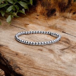 Terahertz armbnd 16,519 cm  5 mm perler  Energi &amp; beskyttelse