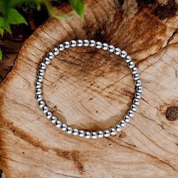 Terahertz armb�nd 16,5�19 cm � 5 mm perler � Energi &amp; beskyttelse