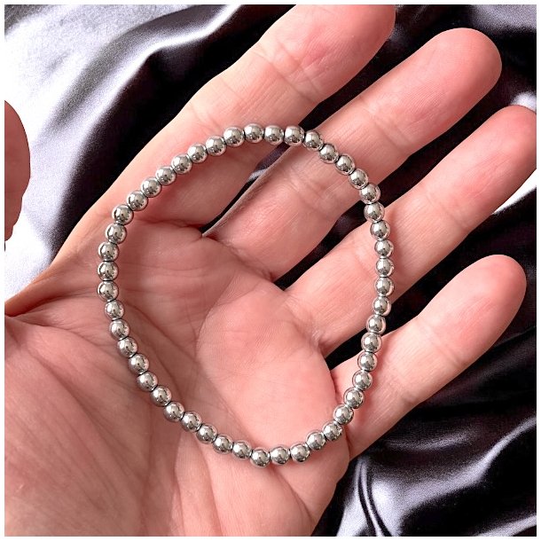 Terahertz armbnd 16,519 cm  5 mm perler  Energi &amp; beskyttelse