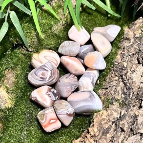 Agat botswana lommesten,  Ml 2 - 2,5 cm