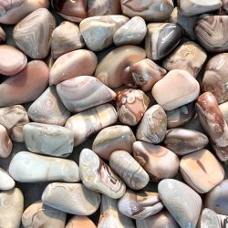 Agat botswana lommesten,  Ml 2 - 2,5 cm