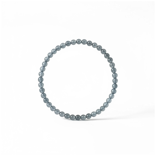 Elastisk akvamarin krystalarmb�nd 4 mm � passer til h�ndled 16,5-18,5 cm