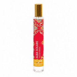 Alba Solaire eau de parfum 30 ml fra Born to Bio med hvid baggrund og elegant fransk parfumedesign