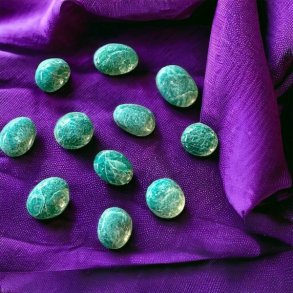 Amazonit hndsten/palmstone, Ml imelllem 4 - 5 cm