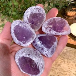 Flodkrystaller i Ametyst, Ml ca. 3,5 - 4 cm