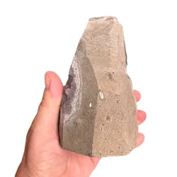 Smuk og unik druzy ametystklynge  761 g r krystal fra Uruguay 12 x 7,7 cm