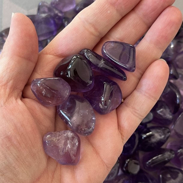 Ametyst lommesten ekstra, Ml 2,5 - 3 cm