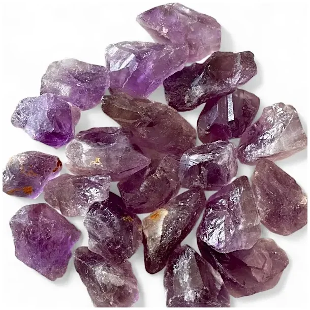 R� ametyst 3 til 4 cm krystal ro og beskyttelse