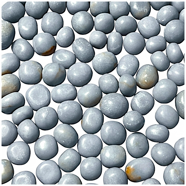 Angelit lommesten � blid bl� krystal til ro og balance 1,5�2,5 cm 