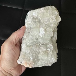 Apophyllit med Stilbit p� Chalcedon 674 g - Unika Krystal fra Indien