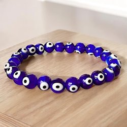 Tyrkisk je Armbnd  Beskytter Mod Negative Energier  16-18 cm