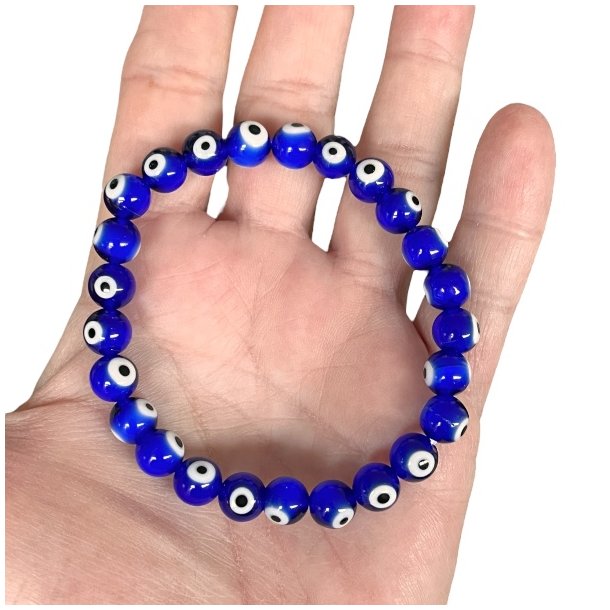 Tyrkisk je Armbnd  Beskytter Mod Negative Energier  16-18 cm